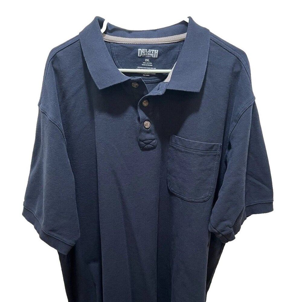 Duluth Trading Men’s Size 2XL Short Sleeve Pullover Polo Shirt 100% Cotton